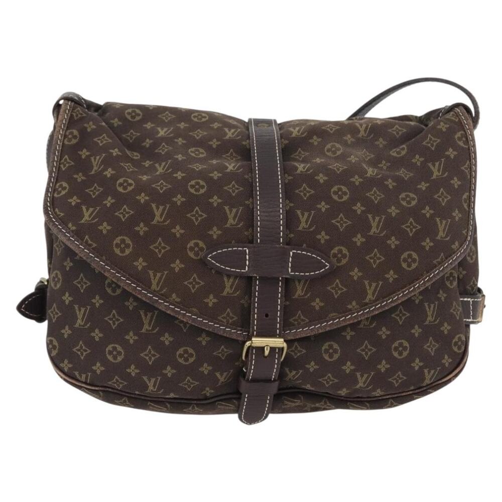 Louis Vuitton Monogram Idylle Saumur PM Shoulder Bag Brown